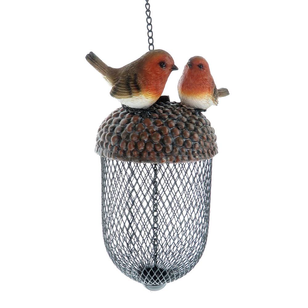 Mangeoire gland avec déco oiseaux a suspendre, couleur aléatoire, pour oiseaux - Image 2