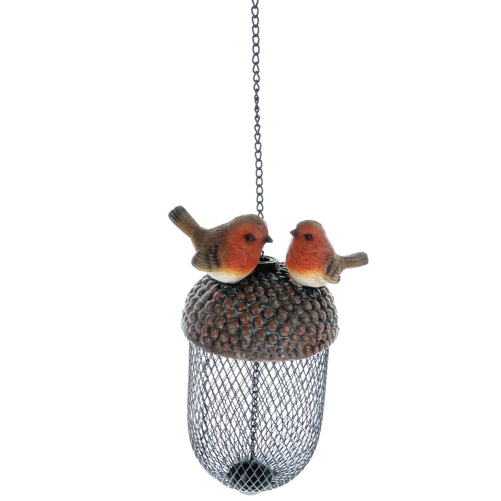 Mangeoire gland avec déco oiseaux a suspendre, couleur aléatoire, pour oiseaux - Image 4