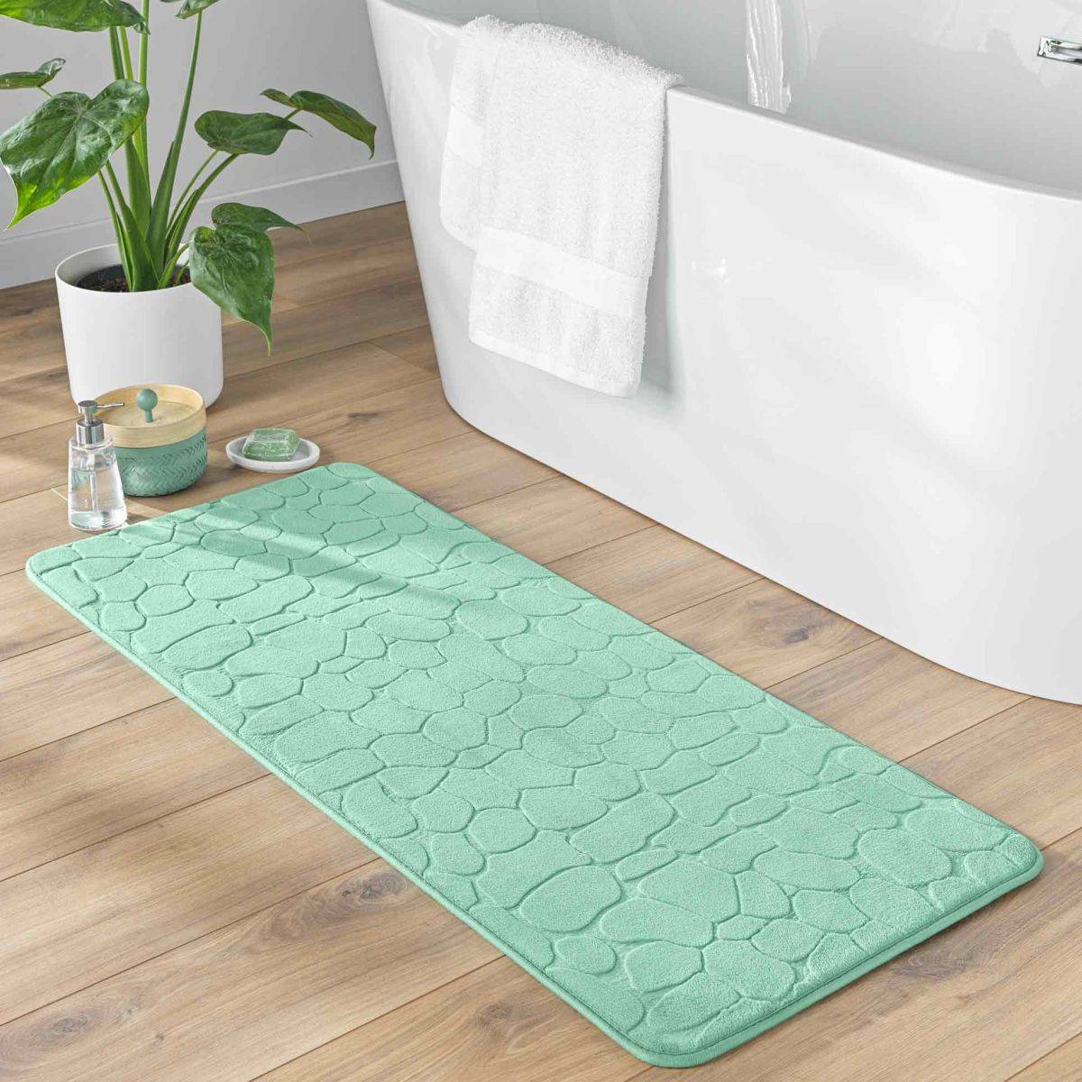 Tapis de Bain "Ricochet" 50x120cm Tilleul - Image 5
