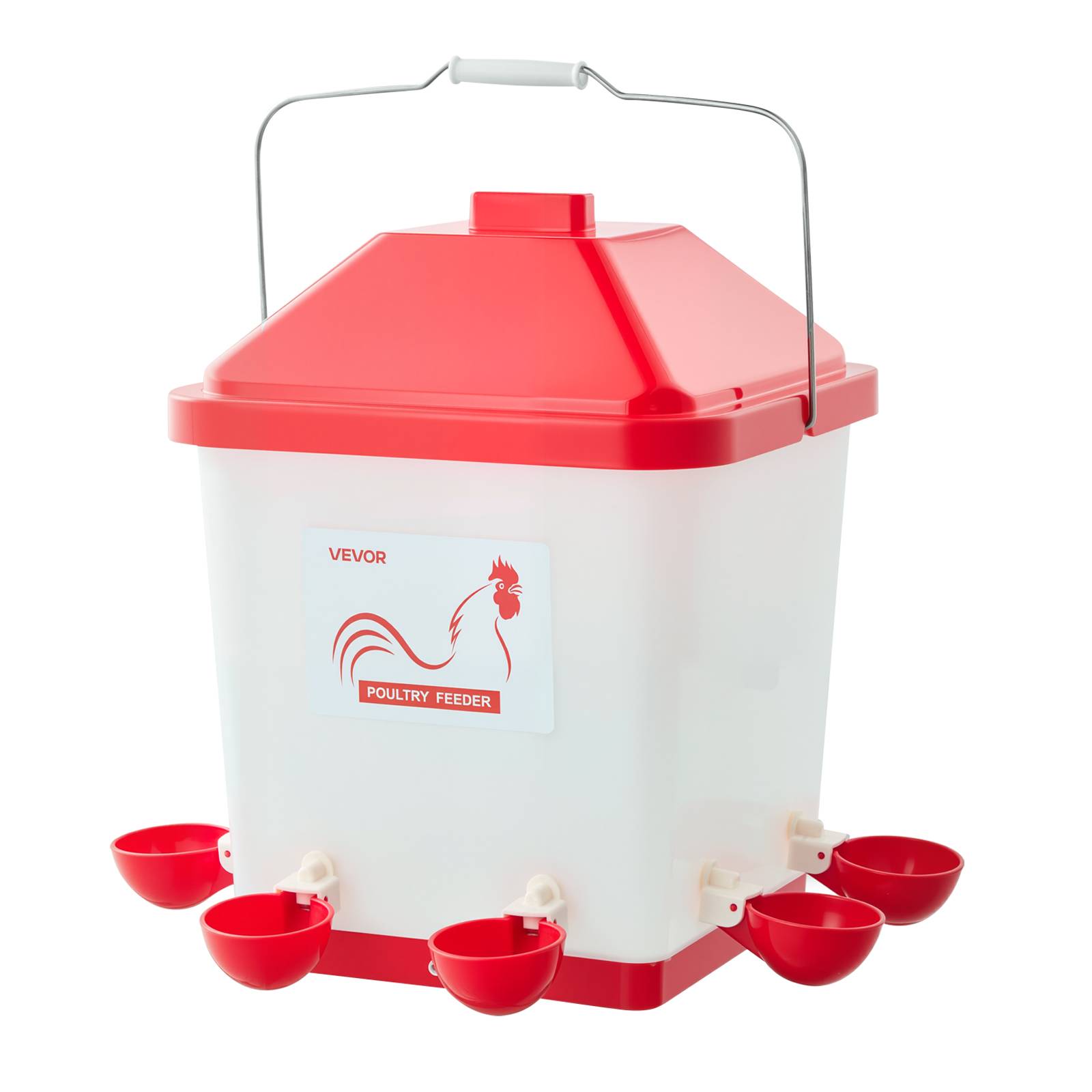 Vevor - VEVOR Abreuvoir Automatique Poules Distributeur d'Eau Volailles 19 L 6 Coupelles - Image 1