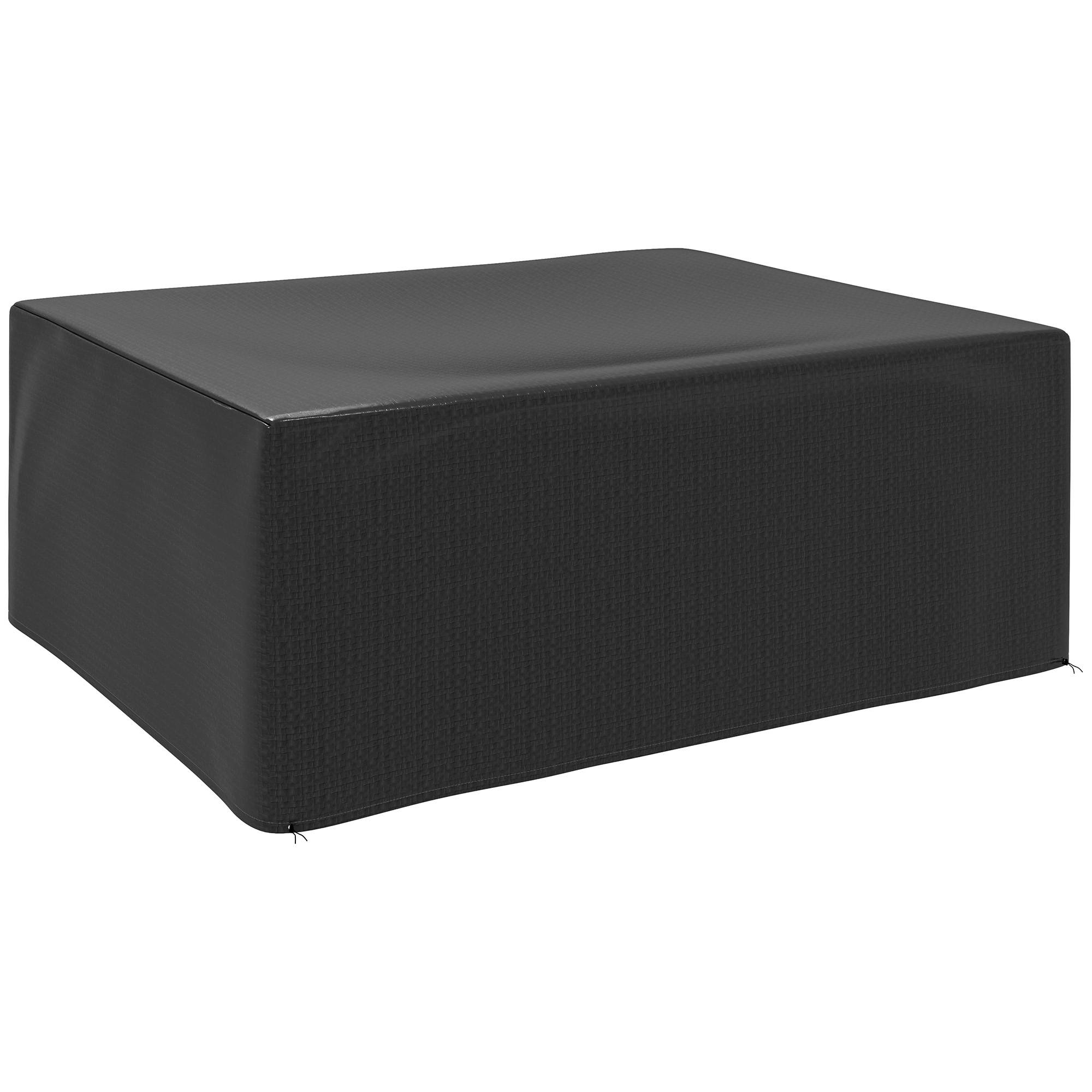 Outsunny - Housse de protection pour table de jardin extérieure 235x190x90cm anti-UV polyéthylène haute résistance noir - Outsunny - Image 1