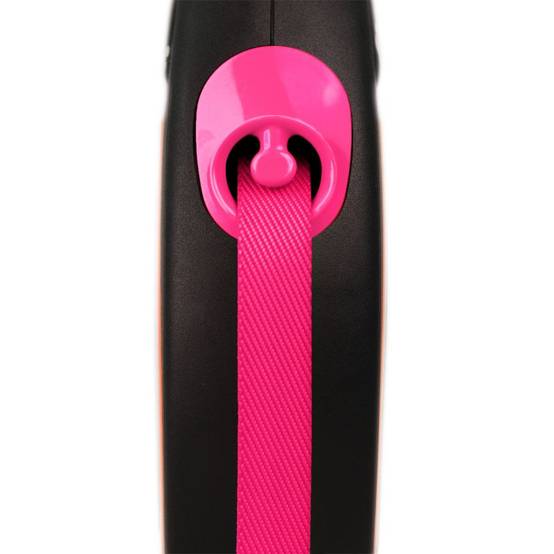 Flexi - Laisse New Neon S Tape 5 m black/ neon pink CL11T5-251-S-NEOP Flexi - Image 2