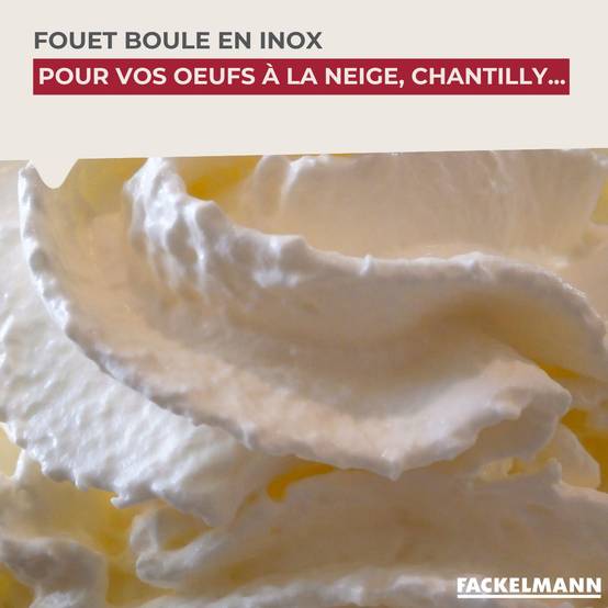 Fouet de cuisine et pâtisserie en inox avec bille 26,5 cm Fackelmann Ovale Limited Edition - Image 4