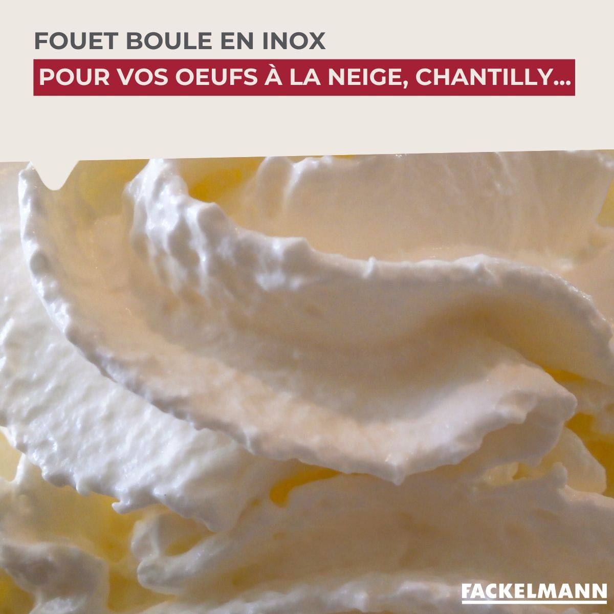Fouet de cuisine et pâtisserie en inox avec bille 26,5 cm Fackelmann Ovale Limited Edition - Image 4