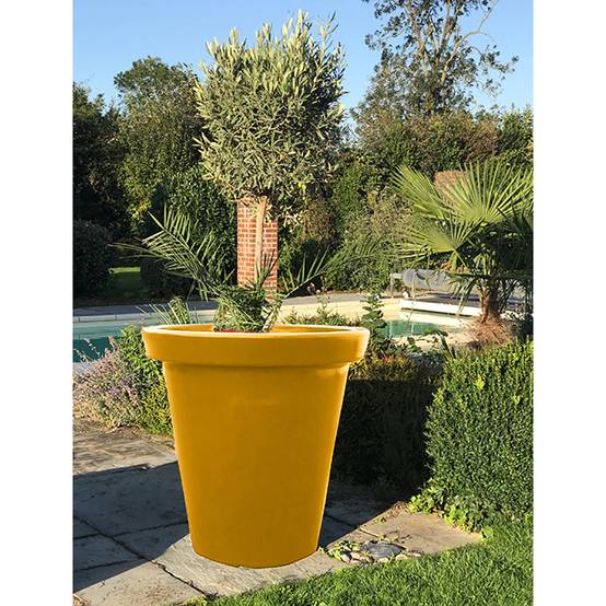 Pot de fleurs rond xxl delight 200l - lot de 2 - plast'up rotomoulage - Image 3