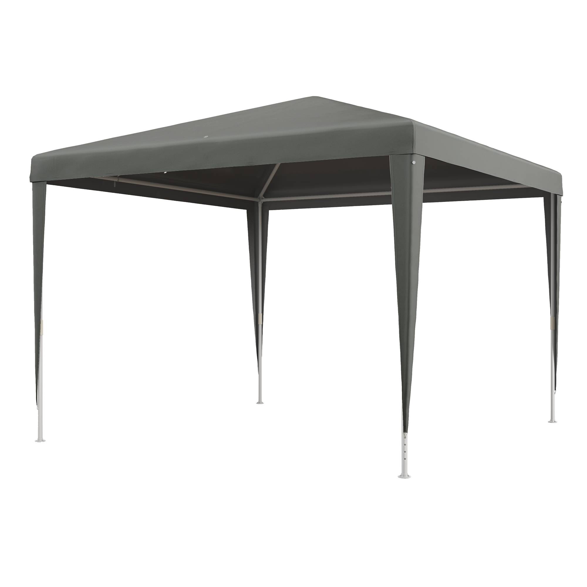 Tonnelle Pliante Barnum Acier Tente de Réception Portable Anti-UV 3x3m Gris - ComfortXL Outdoor Living - Image 2