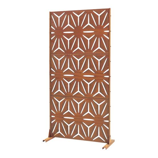 Casa.Pro - Paravent Kilsturd acier corten 180 x 90 x 40 cm rouille casa.pro - Image 1