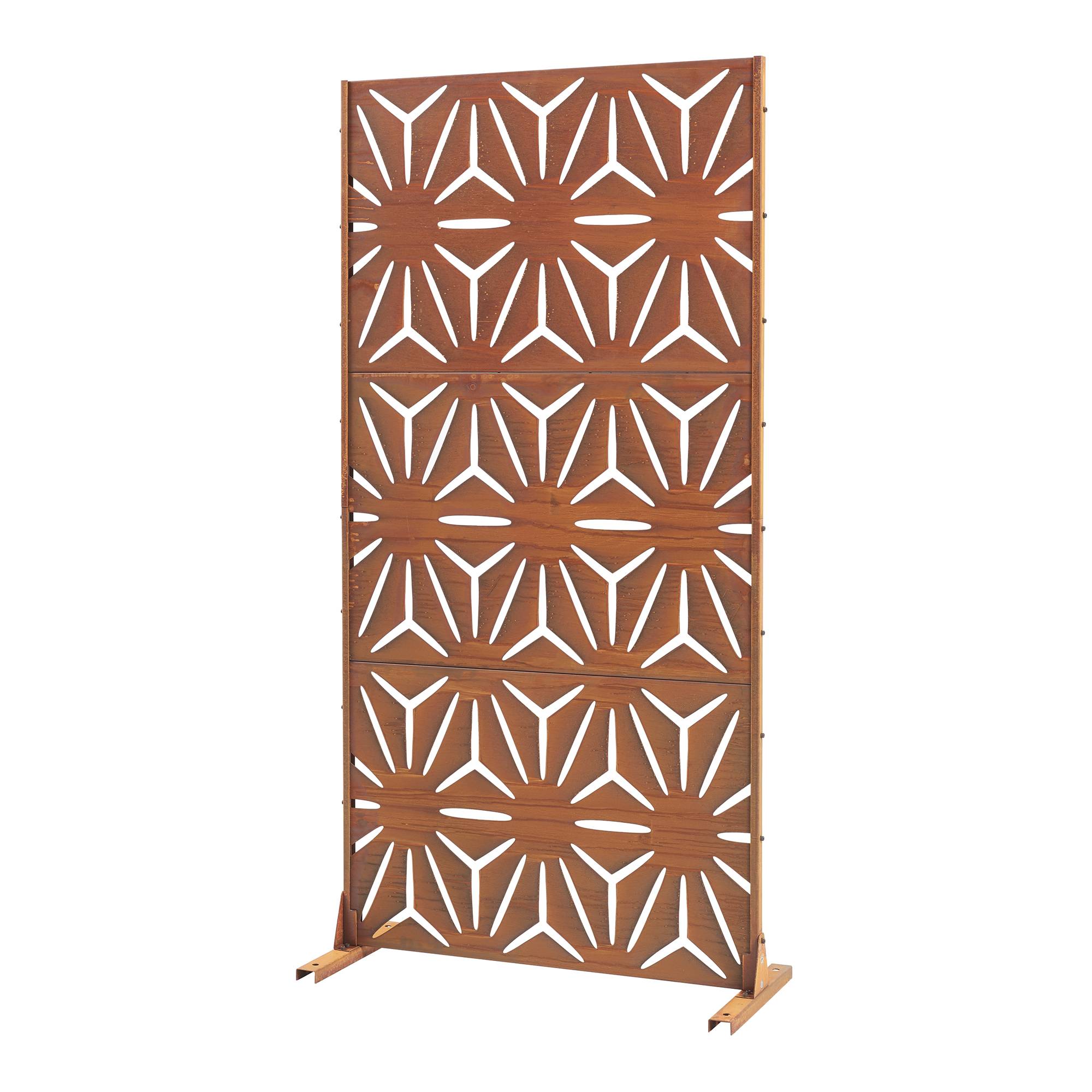 Casa.Pro - Paravent Kilsturd acier corten 180 x 90 x 40 cm rouille casa.pro - Image 1