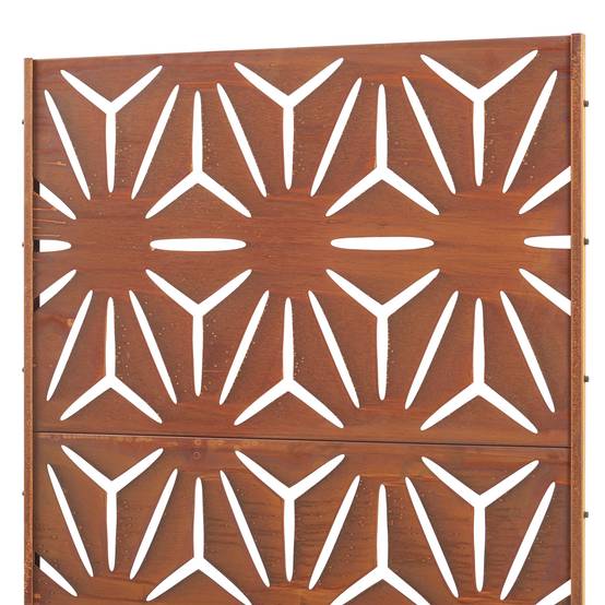 Casa.Pro - Paravent Kilsturd acier corten 180 x 90 x 40 cm rouille casa.pro - Image 4