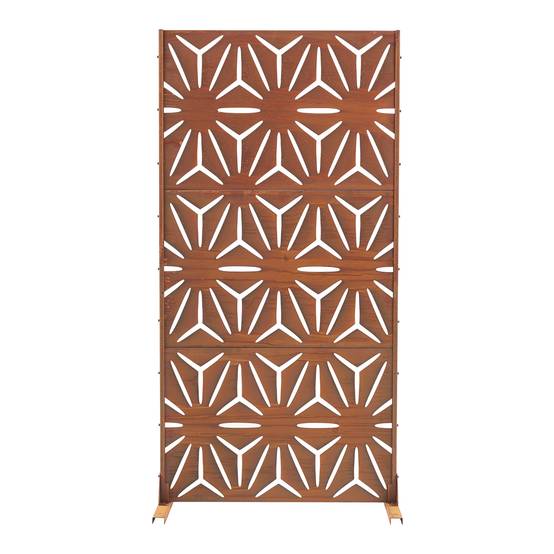 Casa.Pro - Paravent Kilsturd acier corten 180 x 90 x 40 cm rouille casa.pro - Image 3