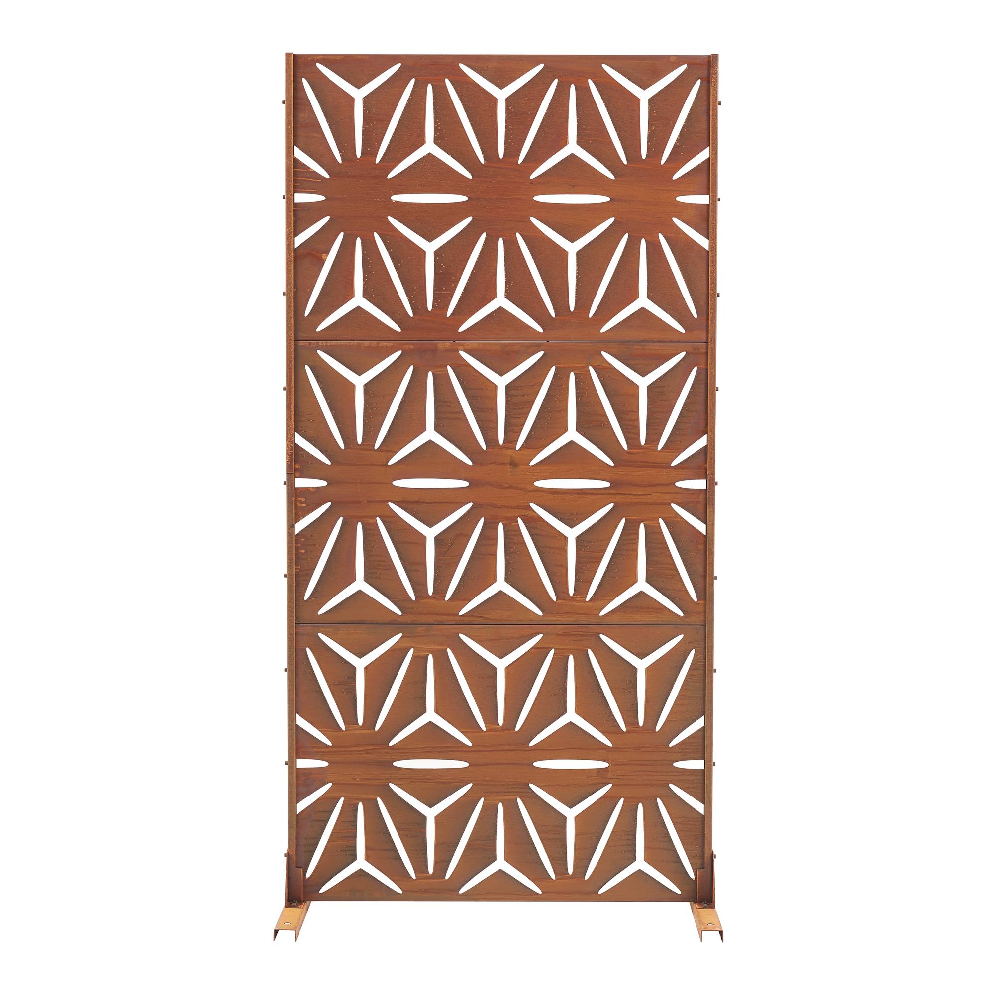 Casa.Pro - Paravent Kilsturd acier corten 180 x 90 x 40 cm rouille casa.pro - Image 3