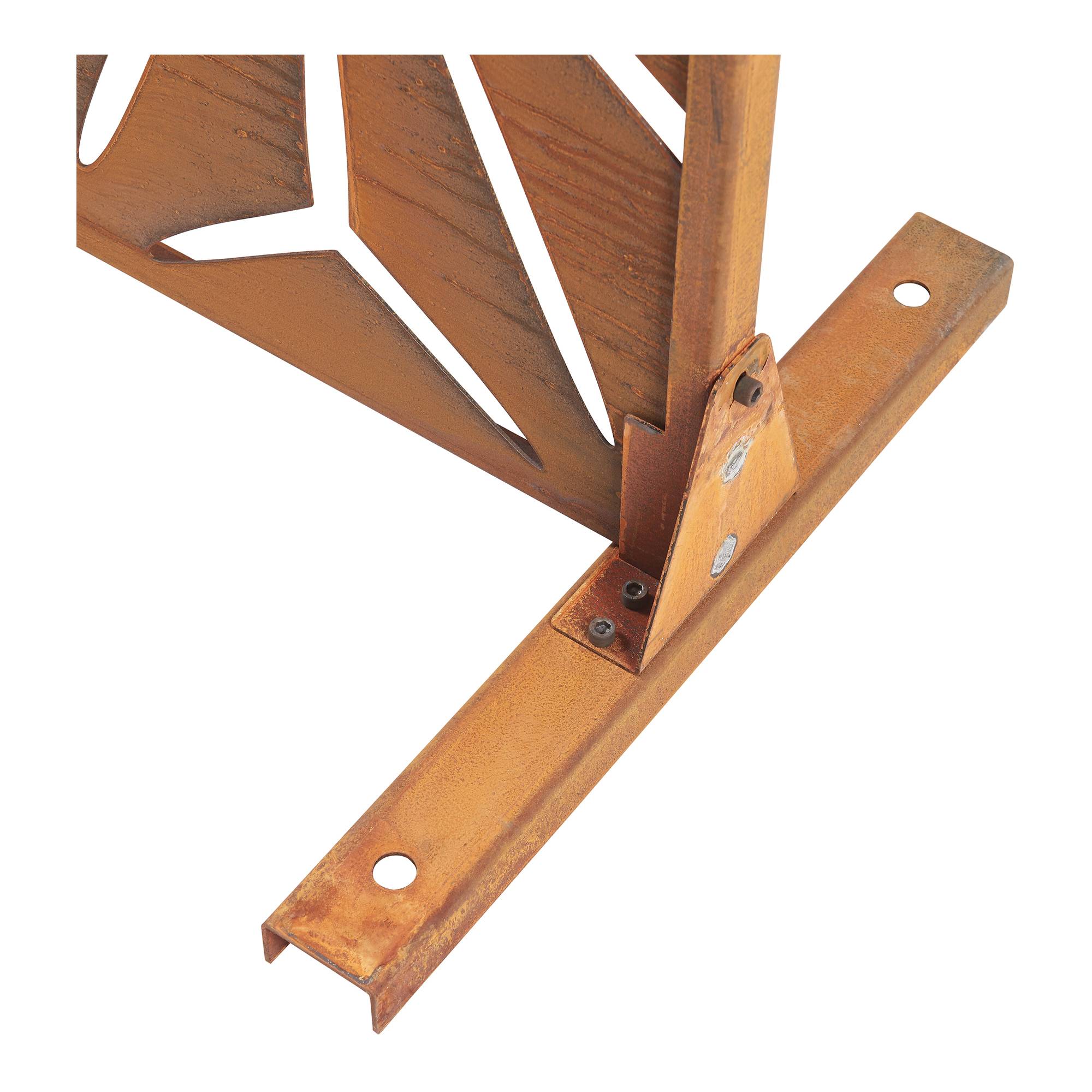 Casa.Pro - Paravent Kilsturd acier corten 180 x 90 x 40 cm rouille casa.pro - Image 6
