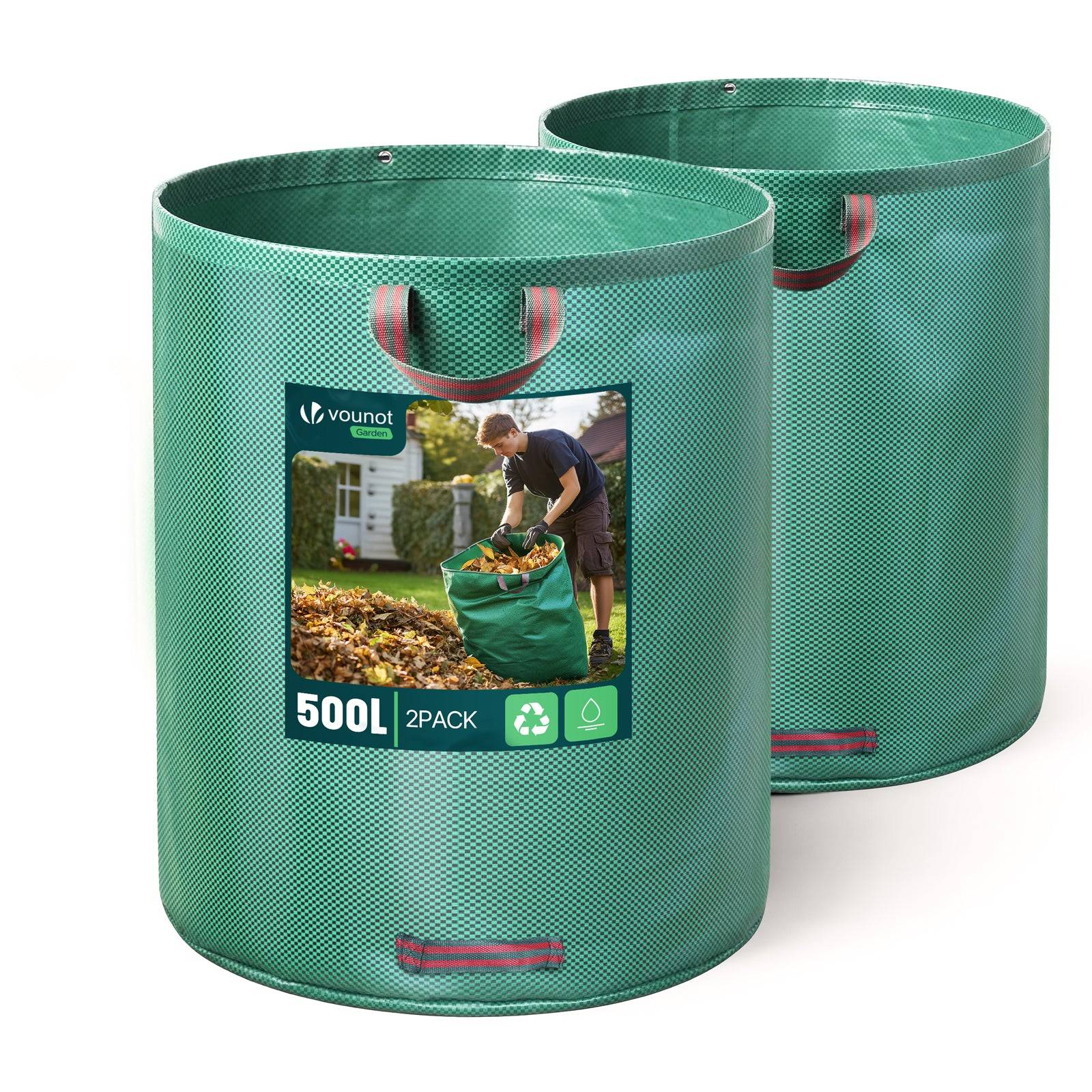 Sac de jardin 500L Lot de 2 sacs Extra Large - Image 1