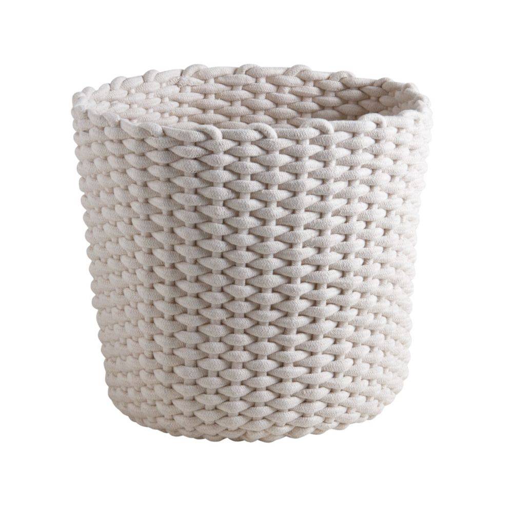 Aubry Gaspard - Corbeilles rondes en corde de coton écru (Lot de 3) - Image 3