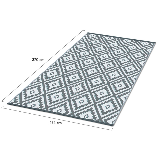 Tapis extérieur BAHAMAS gris 270 x 370 CM - Image 5