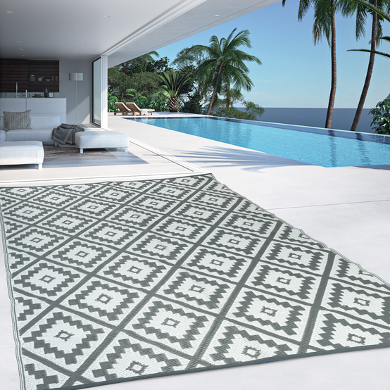 Tapis extérieur BAHAMAS gris 270 x 370 CM - Image 3