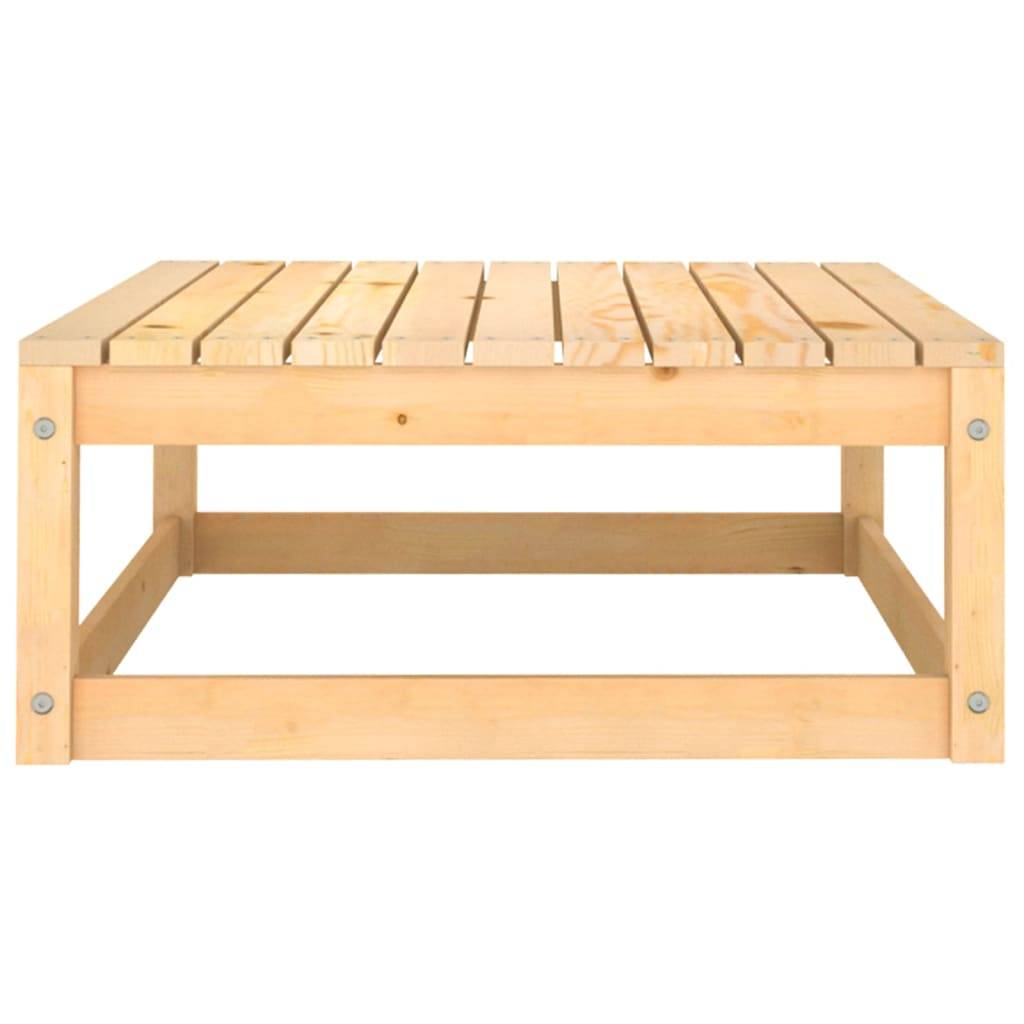 Helloshop26 - Salon de jardin meuble d'extérieur ensemble de mobilier 9 pièces bois de pin massif - Image 7
