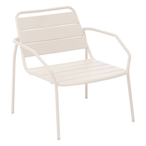 Hesperide - Fauteuil de salon de jardin "Phuket" argile en acier traité en epoxy Hespéride - Image 1
