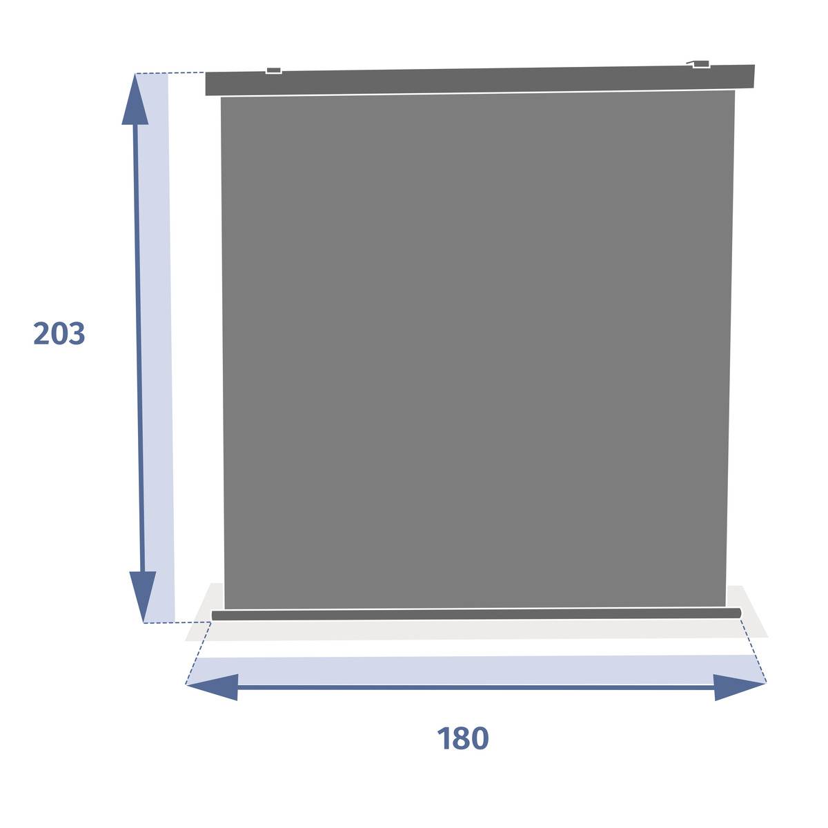 Hesperide - Store pour pergola "Enolie" ardoise 4X3,5m Hespéride - Image 5