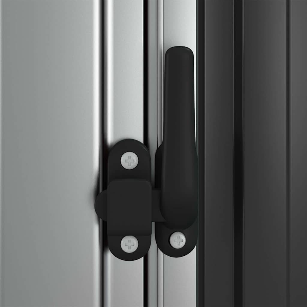 Vidaxl - Abri de jardin Anthracite 118,5x97x209,5 cm Acier galvanisé vidaXL 150901 - Image 7