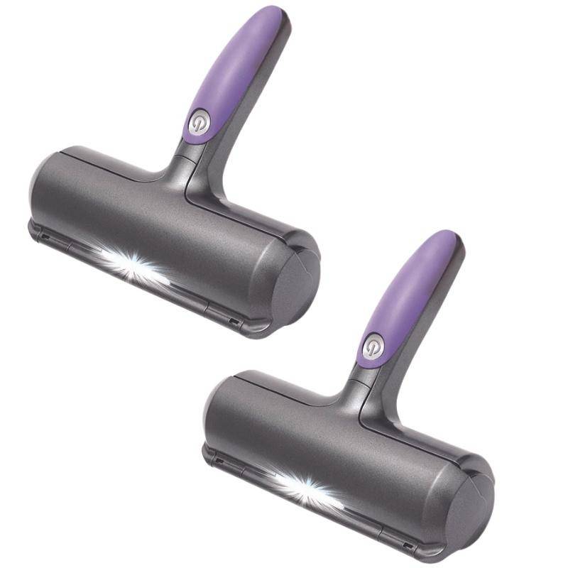 Lot de 2 brosses anti poils de chat/chien pour vêtement, arbre a chat, tapis de voiture et canape lit | Ramasse Poils Animaux- VENTEO - Image 1