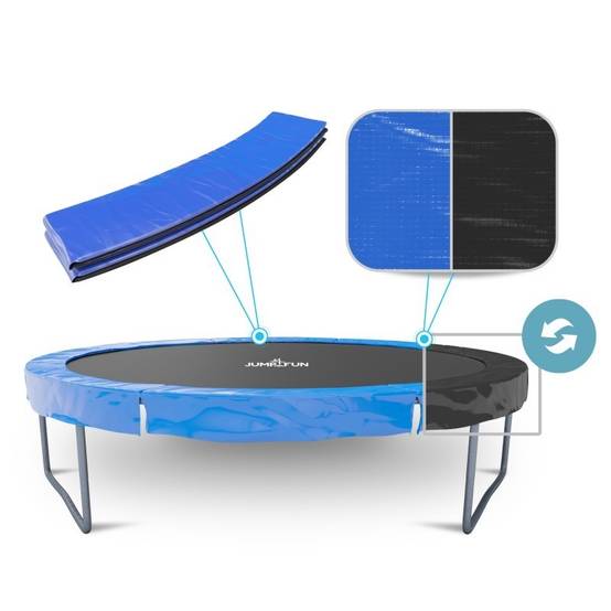 Coussin de protection des ressorts pour Trampoline, réversible bleu / noir : ø 6Ft JUMP4FUN - Image 2