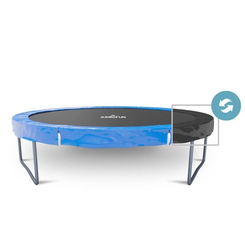 Coussin de protection des ressorts pour Trampoline, réversible bleu / noir : ø 6Ft JUMP4FUN - Image 1