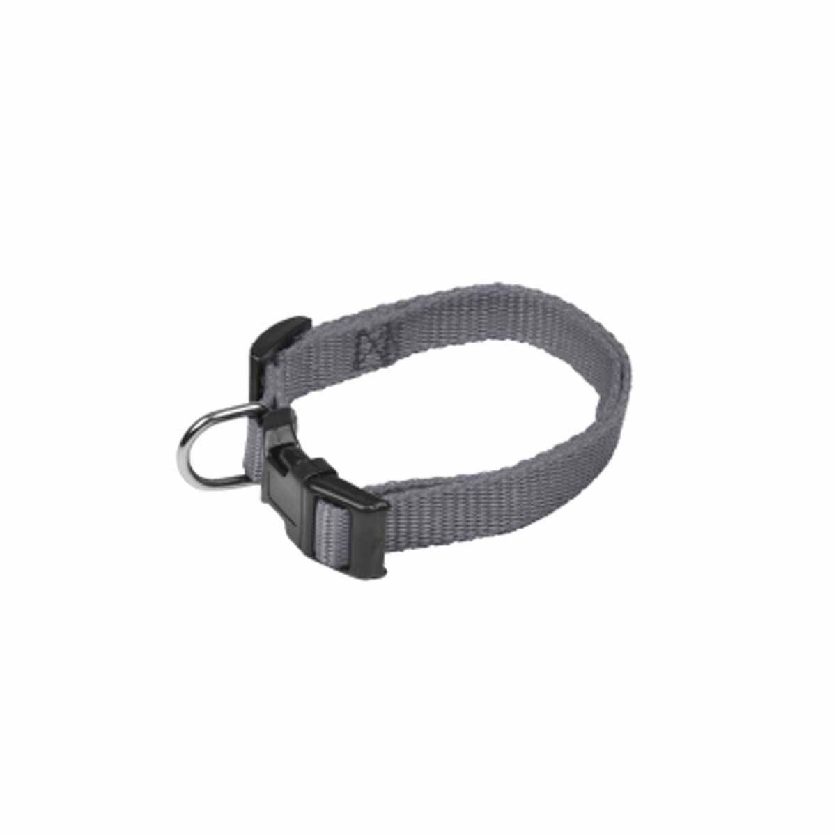 Paris Prix - Collier Réglable Chien "Essentiel" 25-35cm Anthracite