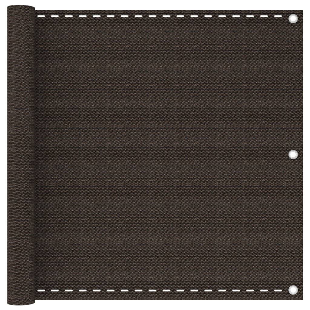 Écran de balcon PEHD marron 500 x 90 cm - PANGIVO - Image 1