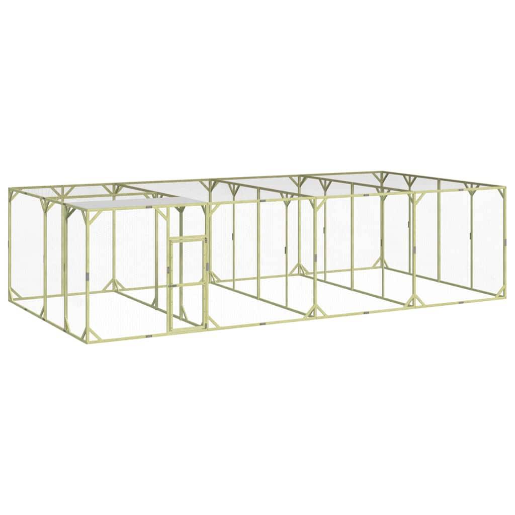 Vidaxl - Poulailler 800x400x200 cm Bois de pin massif imprégné vidaXL 3102987 - Image 1
