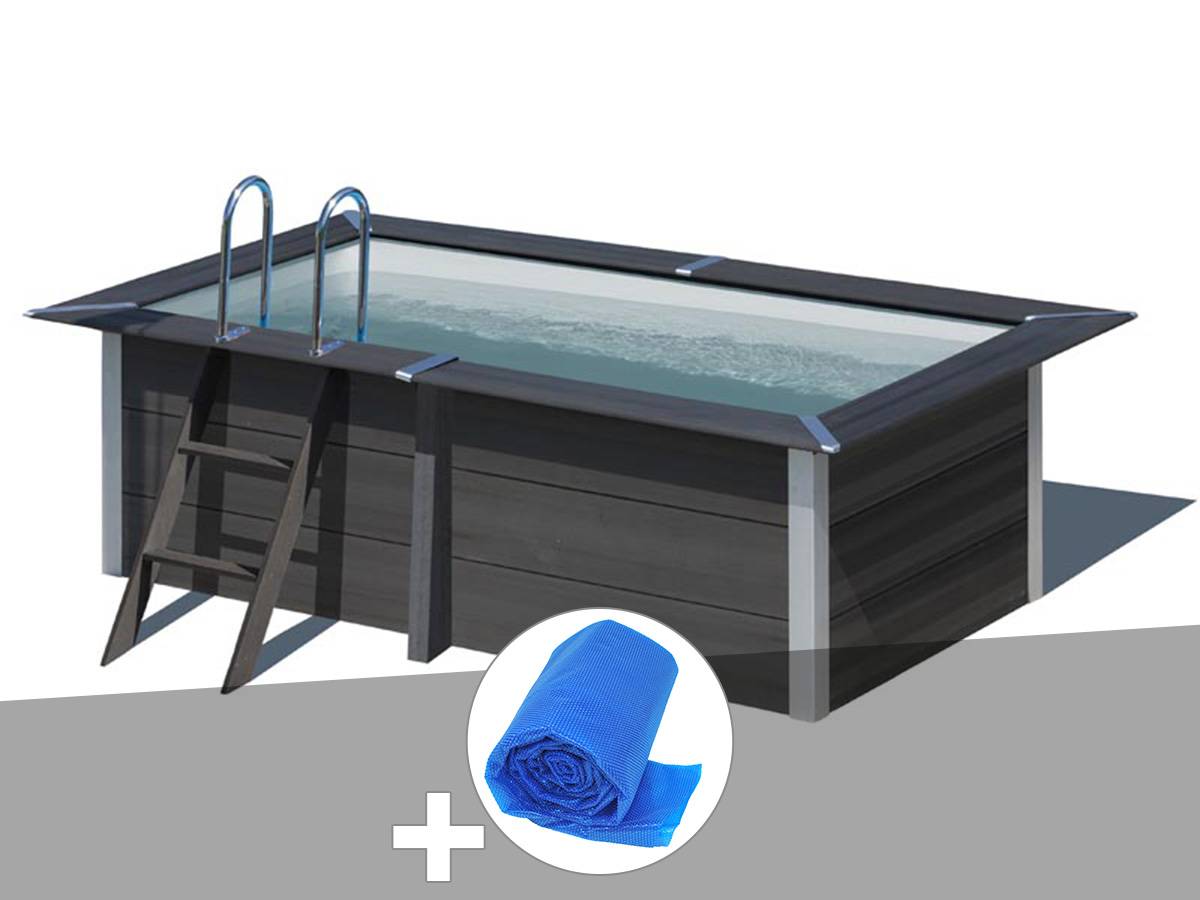Gré - Kit piscine composite Gré Avant-Garde carrée 3,15 x 1,75 x 0,96 m + Bâche à bulles - Image 2