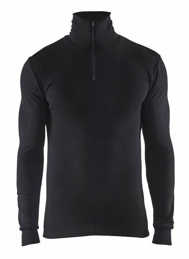 Haut de sous-vêtement col zippé - BLAKLADER - Warm Noir T.4XL 489117059900-4XL - Image 1
