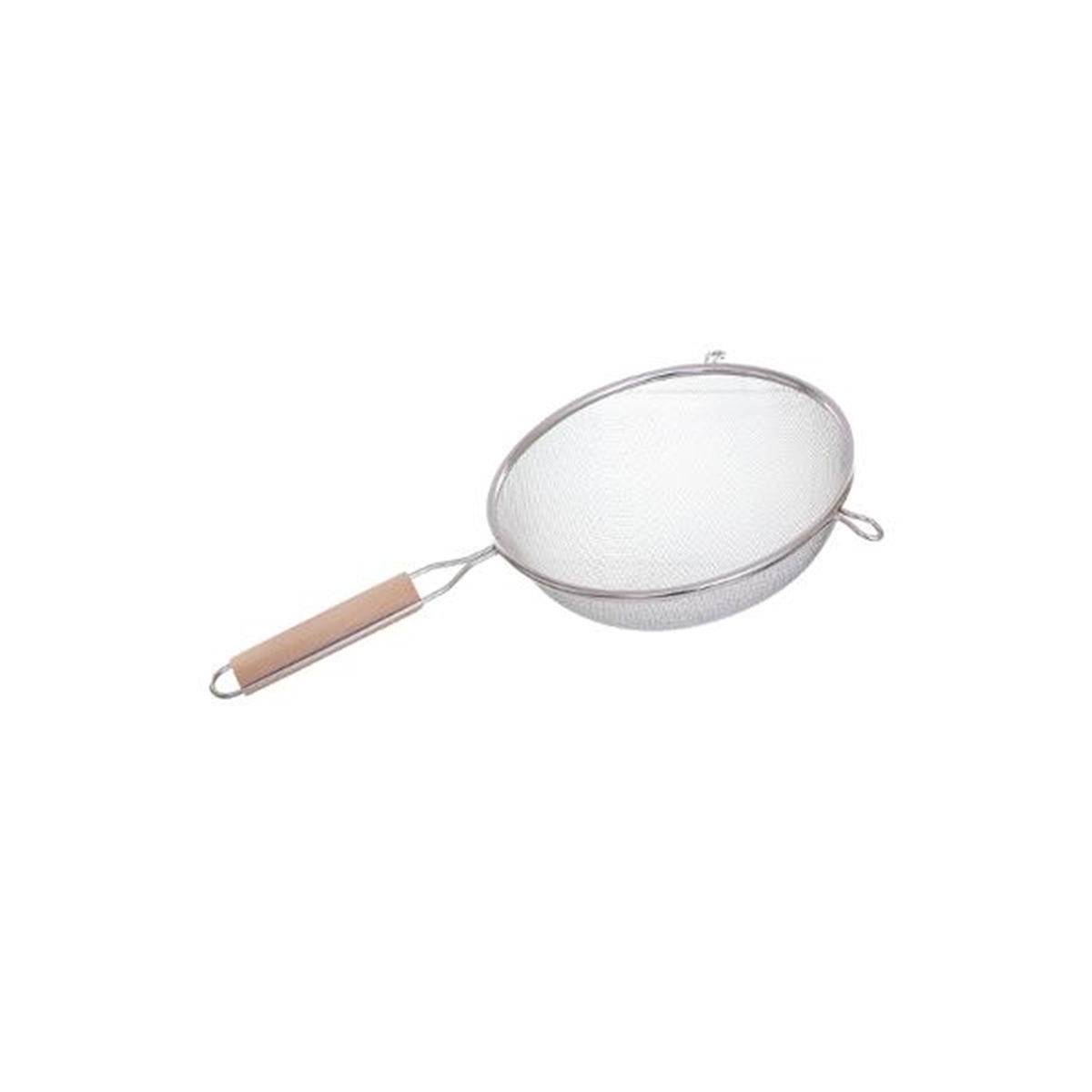 Lot de 3 Passoires Inox & Bois "Sieve" 35cm Argent - Image 2