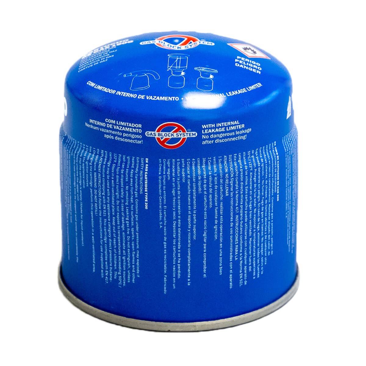 Cartouche gaz 190g butane perçable avec système sécurité stop-gaz  VITO - Image 2