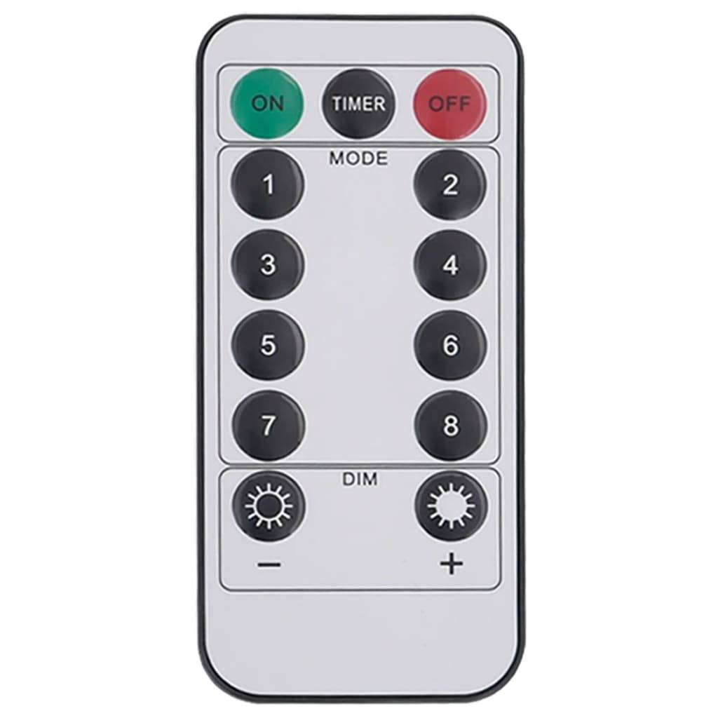 Lot 8 Étoiles Rayonnantes LED 8 Modes à Piles avec Télécommande Blanc Chaud – ComfortXL Outdoor Living - Image 9