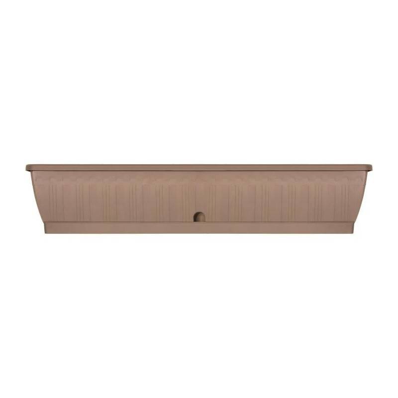 Garden ID - Jardiniere - Garden Id Terraflor - Taupe 100 Cm - Solidité - Réserve D'eau - Recyclé & 100% Recyclable - Volume Pour Plantes.