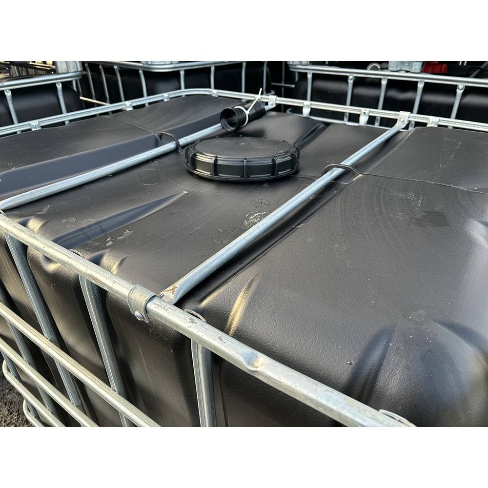 Cuve de stockage 1000l ibc neuve grillage opaque noire bouchon diamètre 22 cm - Image 2