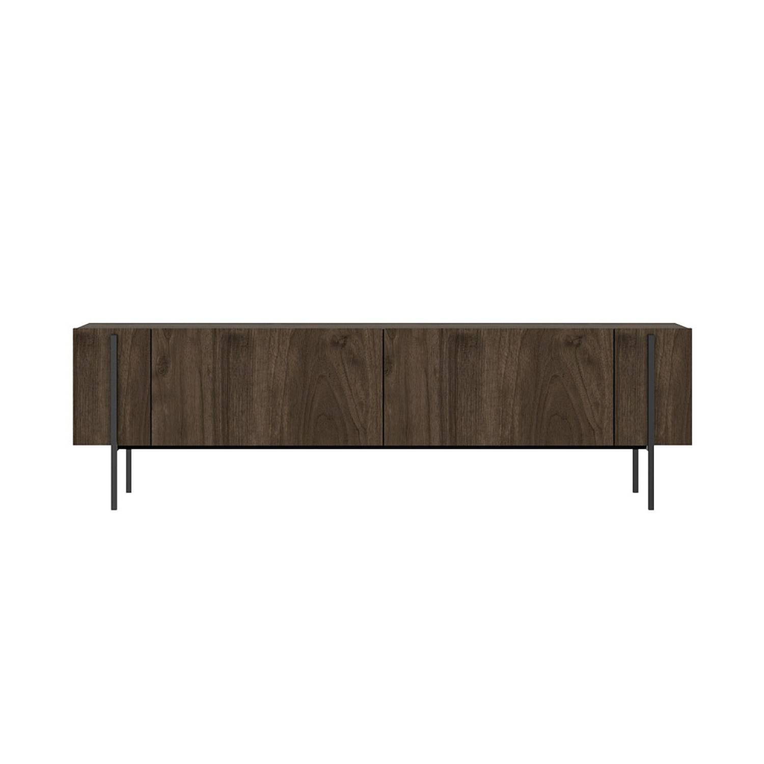 Concept Usine - Meuble TV avec placards aspect noyer 160cm FRENO - Image 1