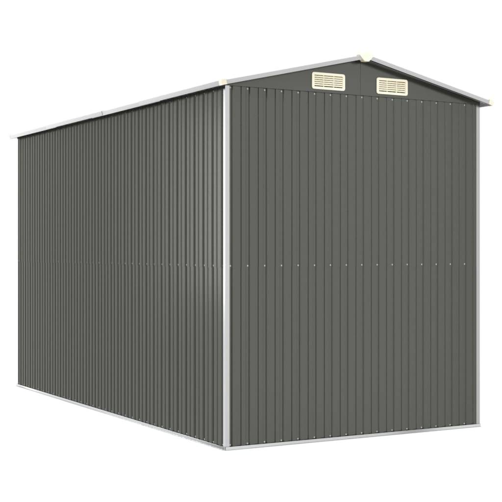 Vidaxl - Abri de jardin Gris clair 192x357x223 cm Métal galvanisé vidaXL 3147440 - Image 7