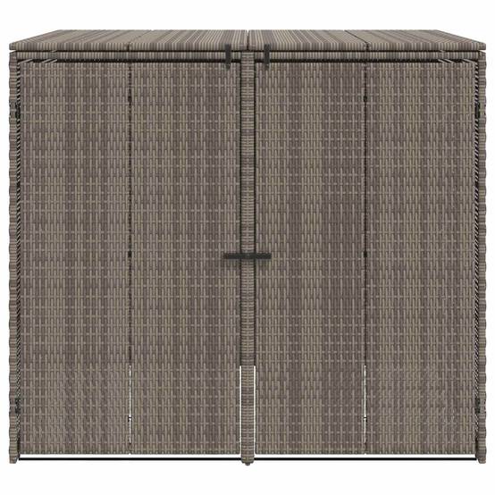 Cache-poubelle double polyéthylène gris 130 x 80 x 115 cm - PANGIVO - Image 5