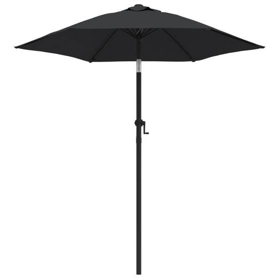 Parasol - Parasol de jardin - parasol d'extérieur Noir 200x224 cm Aluminium - MEUBLE PRO - Image 1