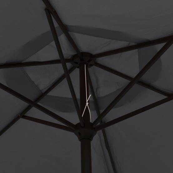 Parasol - Parasol de jardin - parasol d'extérieur Noir 200x224 cm Aluminium - MEUBLE PRO - Image 5