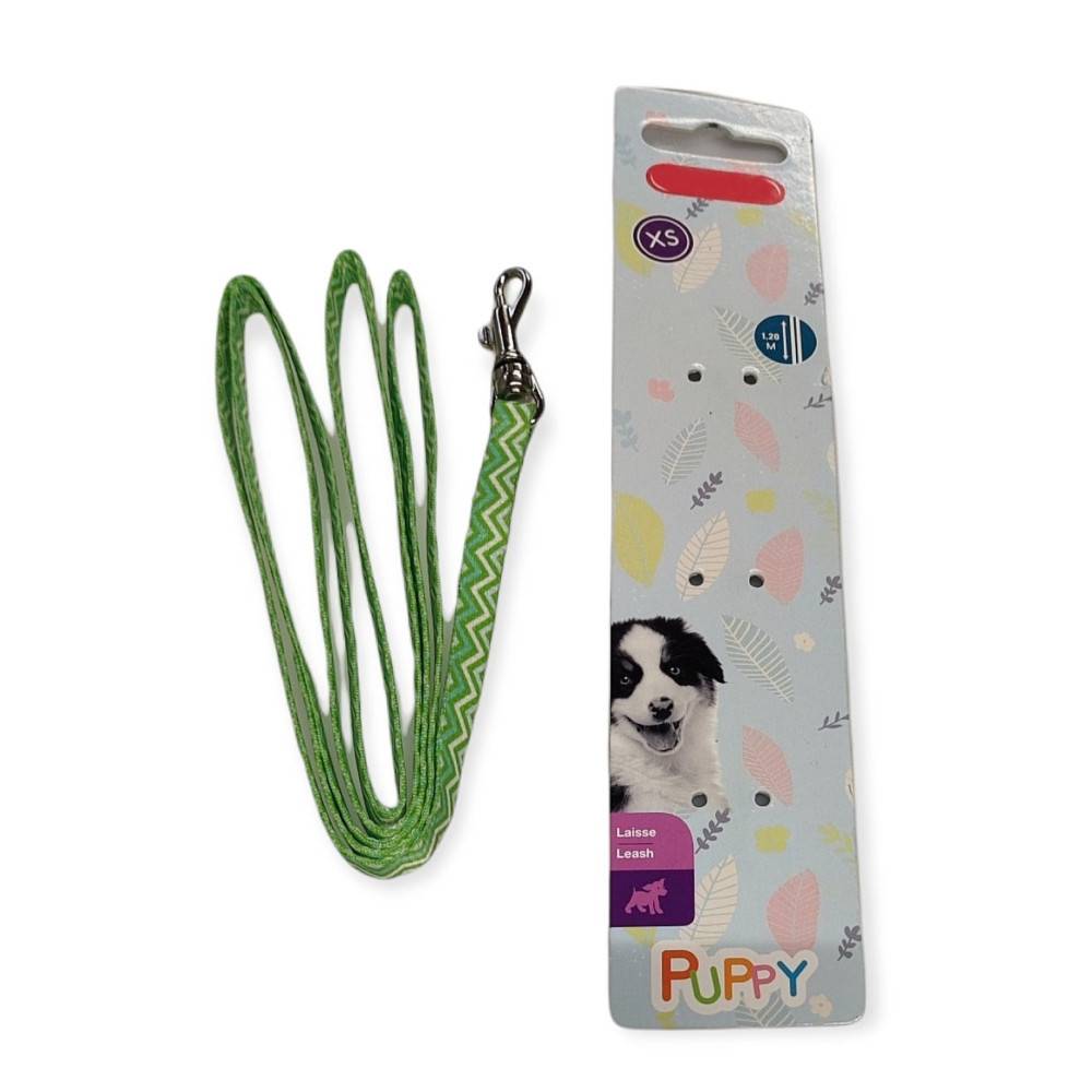 Laisse verte PUPPY PIXIE 8 mm x 1,20m pour chiots - Image 3