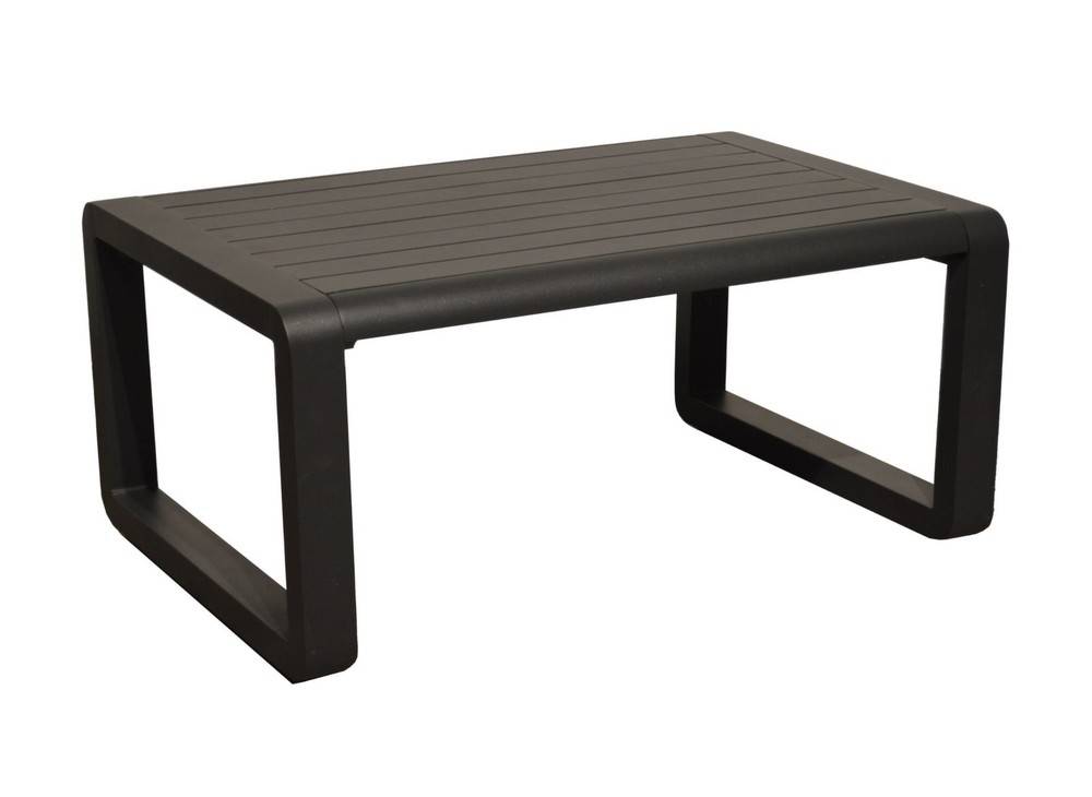 Proloisirs - Table basse de jardin rectangulaire Quenza II - graphite 90 x 40 x 60 cm PROLOISIRS - Image 1