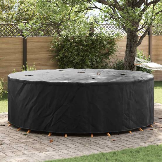 Housse de meuble tissu Oxford noir 279 x 279 x 85 cm, Poids:2.13kg - PANGIVO - Image 1
