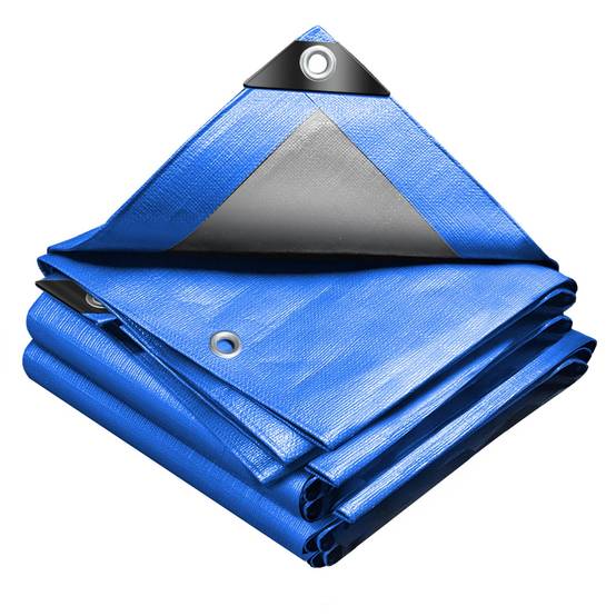 Bâche de Protection en Polyéthylène 240g/m² - 1.5x6m bleu - imperméable, anti-UV - VOUNOT® - Image 1