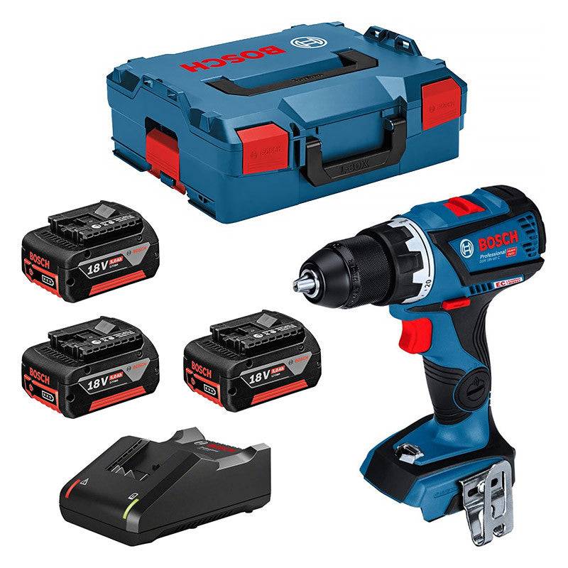 Bosch - Perceuse visseuse BOSCH GSR 18V-60 C Professional 3 x 5,0 Ah + L-Boxx Bosch - Image 1