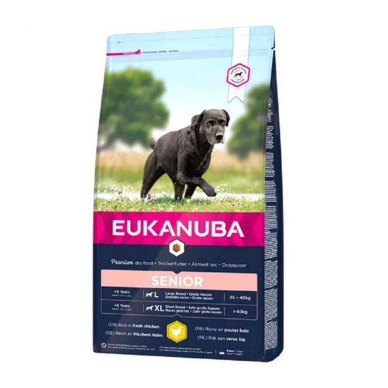 Eukanuba - CROQUETTES CHIEN SENIOR LARGE POULET - EUKANUBA 15 kg