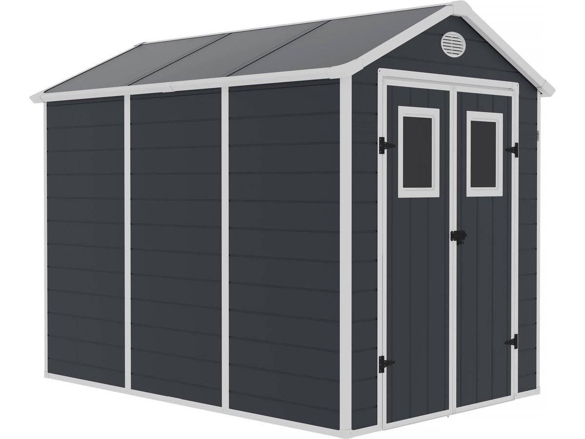 Habitat Et Jardin - Abri De Jardin Résine "texas" - 5.23 M² - Kit D'ancrage Inclus  - Anthracite -habitat Et Jardin