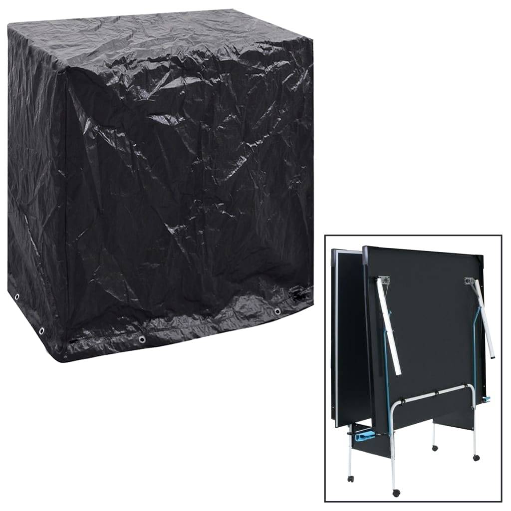 PANGIVO - Housses pour table de ping-pong polyéthylène noir 160 x 55 x 182 cm - PANGIVO - Image 4